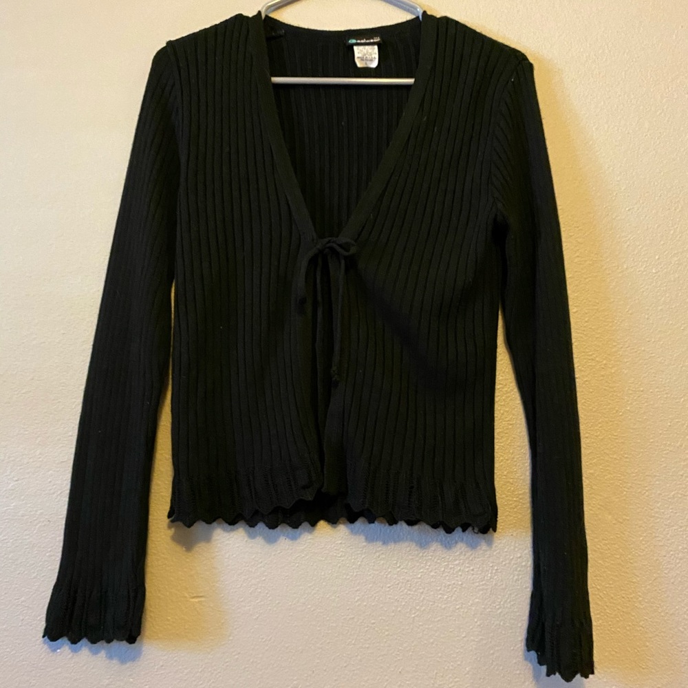 Black Tie Front Cardigan